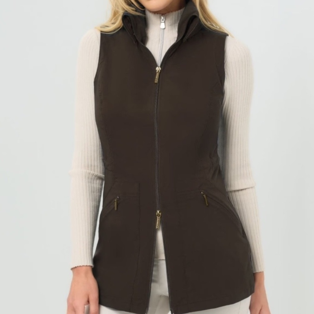 ANATOMIE DELANEY MID WEIGHT STRETCH VEST WOMENS XS S M L XL ESPRESSO TRAVEL NEW